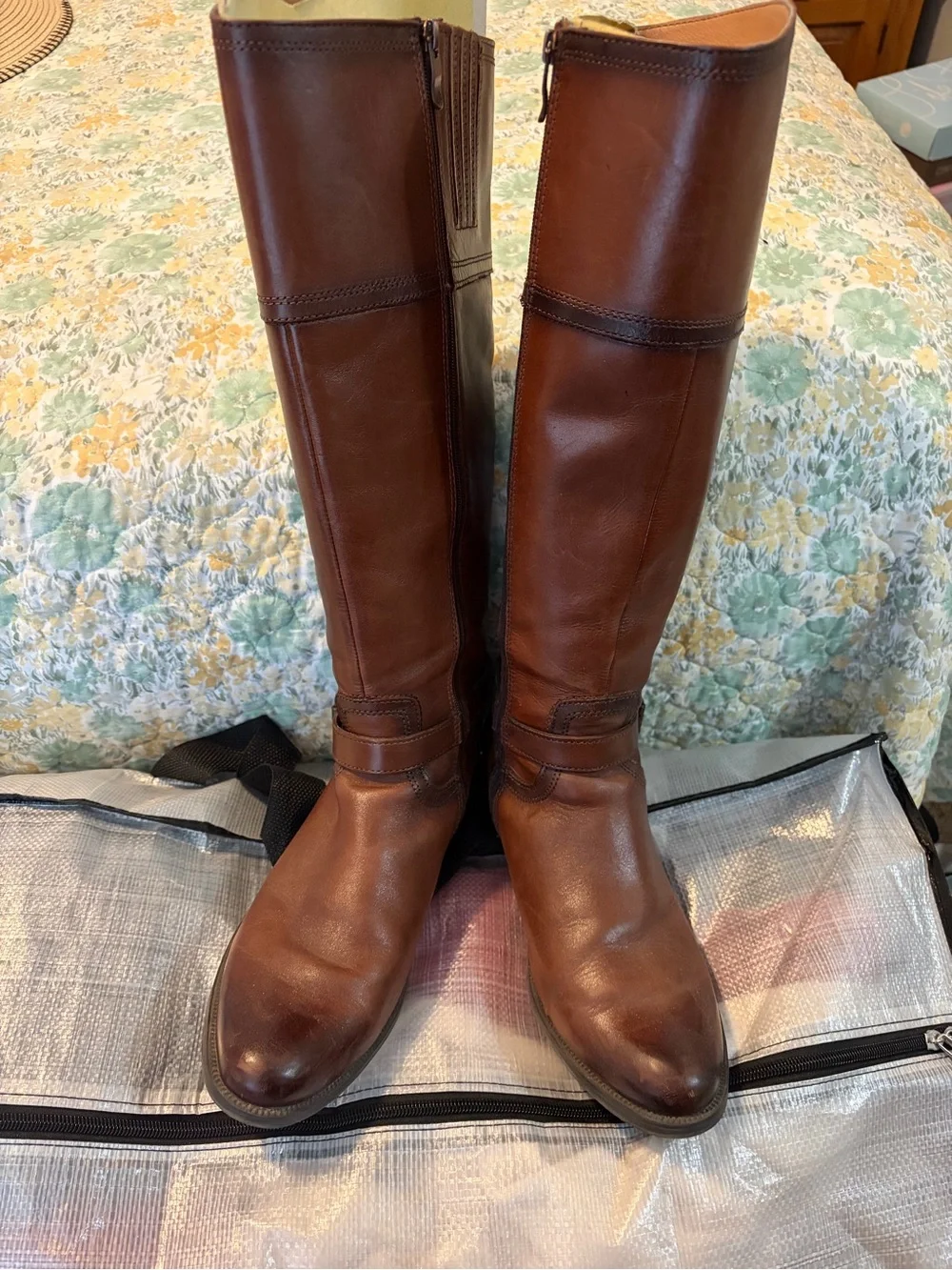 Bussola Senora Classic Brown Leather Knee-High Riding Boots